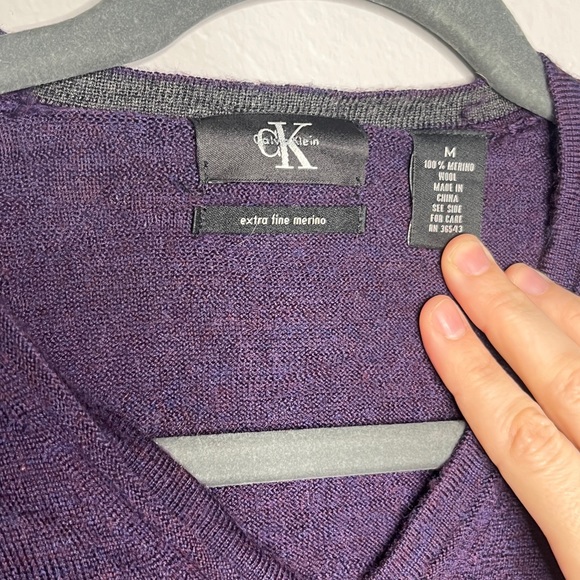 CK Calvin Klein extra Fine Merino Wool M - Picture 3 of 6
